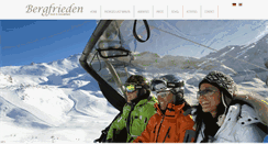 Desktop Screenshot of bergfrieden-ischgl.com