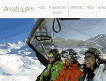 Tablet Screenshot of bergfrieden-ischgl.com